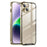 For iPhone 14 Plus Anti-fall Ultra Slim Phone Case Aluminium Alloy Bumper Frame Matte Cell Phone Protective Cover with Camera Lens Protector - Gold - 1