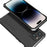 Anti-Fall Phone Case for iPhone 14 Pro Max Matte Slim Case Metal Frame Hard PC Back Shockproof Cover - Black - 1