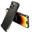 For iPhone 14 Pro Scratch-proof Phone Case Soft TPU Metal Frame Detachable Case Ultra Slim Protective Cover - Black - 1