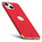 MOFI Guard Series For iPhone 13 6.1 inch Slim Back Cover Drop-proof Detachable 3-in-1 Electroplating Hard PC Protective Case - Red - 1