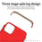 MOFI Guard Series For iPhone 13 Pro 6.1 inch Slim Back Cover Detachable 3-in-1 Electroplating Hard PC Protective Case - Red - 3