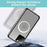For iPhone 11 Pro Max 6.5 inch Magnetic Phone Case Matte Hard PC + Metal + Tempered Glass Anti-Fall Phone Cover Shockproof Case with Magnetic Lock - Gold - 4