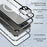 For iPhone 11 Pro Max 6.5 inch Magnetic Phone Case Matte Hard PC + Metal + Tempered Glass Anti-Fall Phone Cover Shockproof Case with Magnetic Lock - Gold - 5