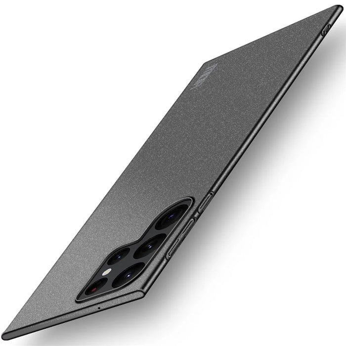 MOFI Shield Matte Series for Samsung Galaxy S23 Ultra Hard PC Back Cover Anti-scratch Cell Phone Protective Case - Black - 1