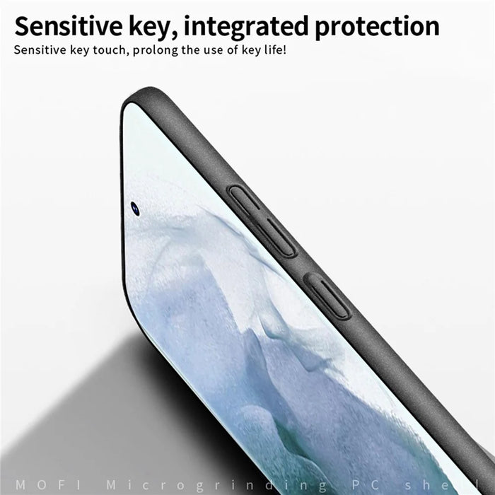 MOFI Shield Matte Series for Samsung Galaxy S23 Ultra Hard PC Back Cover Anti-scratch Cell Phone Protective Case - Black - 4