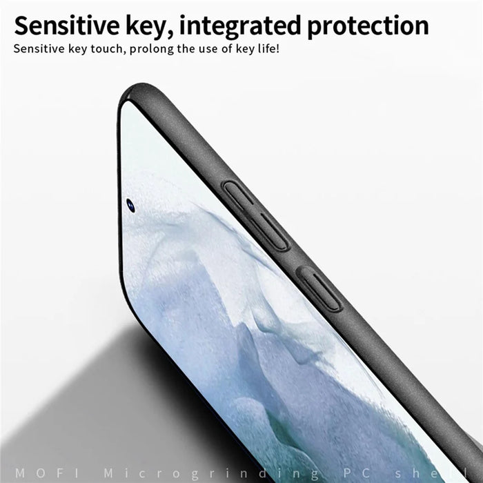 MOFI Shield Matte Series for Samsung Galaxy S23 Hard PC Phone Case Anti-fingerprint Drop-proof Cover - Black - 4