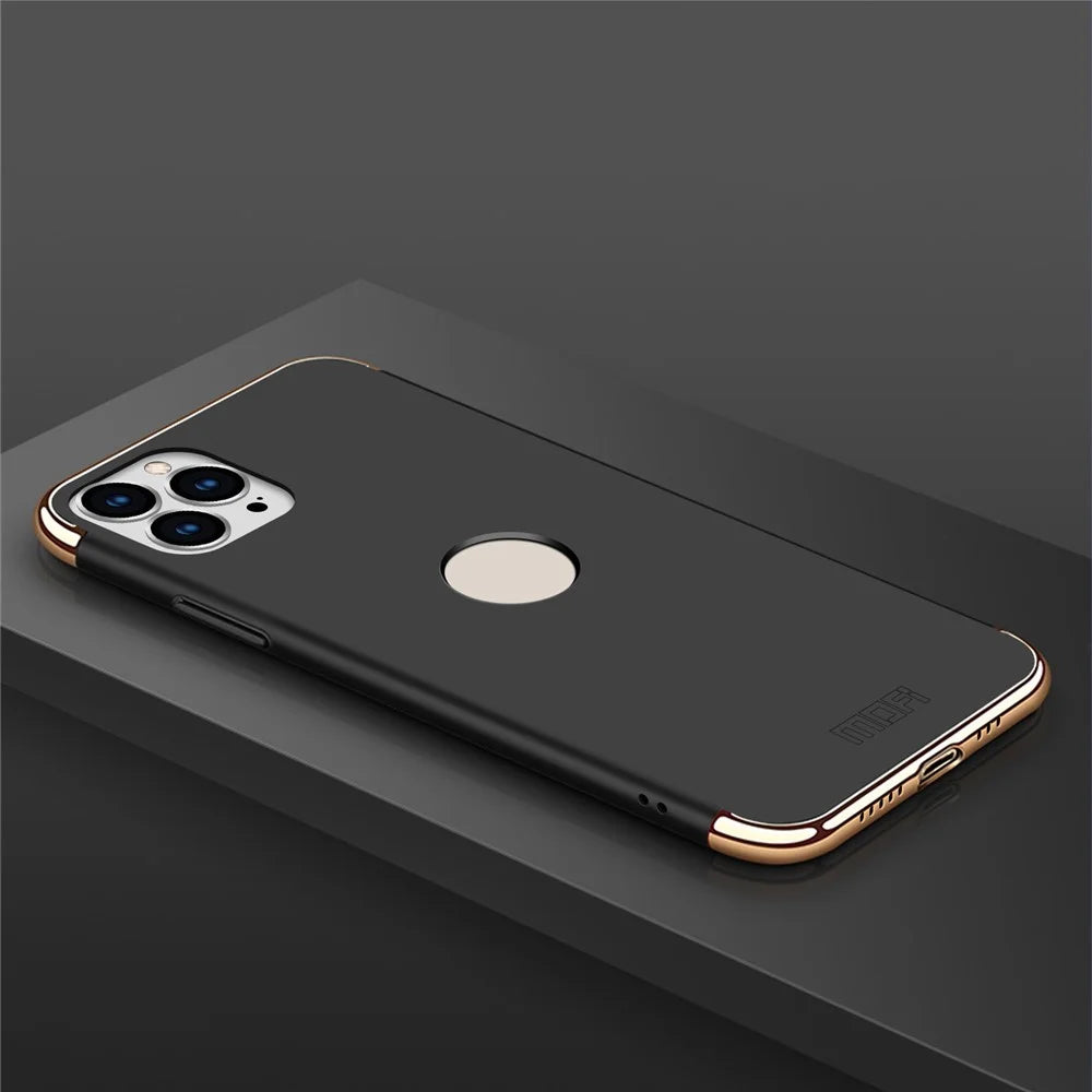 MOFI Guard Series Back Cover for iPhone 14 Pro Max, Detachable 3-in-1 Hard PC Electroplating Phone Case - Black - 2