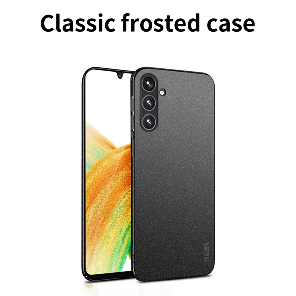 MOFI Shield Matte Series For Samsung Galaxy A34 5G Anti-Fingerprint Phone Case Ultra-Thin Hard PC Cover - Black - 2