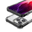 For iPhone 15 Pro Case Four Corners Anti Drop Clear TPU + TPE + PC Phone Coverr - Black - 7