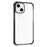 For iPhone 15 Case Four Corners Anti Drop Clear TPU + TPE + PC Phone Cover - Black - 3