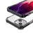 For iPhone 15 Case Four Corners Anti Drop Clear TPU + TPE + PC Phone Cover - Black - 7