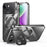 Phone Case Compatible with MagSafe for iPhone 14 , Tempered Glass+Aluminum Alloy+PC Cover with Kickstand - Black - 1