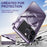For iPhone 14 Pro Max Kickstand Case Tempered Glass+Aluminum Alloy+PC Phone Cover Compatible with MagSafe - Purple - 5