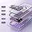 For iPhone 14 Pro Max Kickstand Case Tempered Glass+Aluminum Alloy+PC Phone Cover Compatible with MagSafe - Purple - 6