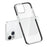 Clear Phone Cover for iPhone 15 , Flexible TPU+TPE Shell Shockproof Cell Phone Case - Transparent Black - 4