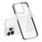 For iPhone 15 Pro Max Flexible TPU+TPE Clear Phone Cover Super Slim Shockproof Cell Phone Case Shell - Transparent Black - 4
