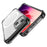 For iPhone 15 Plus Compatible with MagSafe Clear Phone Case Four Corners Anti-Drop Acrylic+TPU Cover - Black - 3