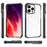 Clear Shell for iPhone 15 Pro Max Acrylic+TPU Phone Case Four Corners Anti-Drop Cover Compatible with MagSafe - Black - 4
