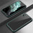 For iPhone XS Double-Sided Tempered Glass Phone Case Silicone Frame Shockproof Cover - Midnight Green - 1