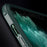 For iPhone XS Max 360-Degree Double-Sided Protection Case Tempered Glass + Silicone Frame Phone Cover - Midnight Green - 4