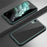 For iPhone XR Full Body Protection Clear Case Double Side Tempered Glass + Silicone Frame Phone Cover - Midnight Green - 1