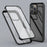 For iPhone 15 Pro Max Double-Sided Tempered Glass + Silicone Frame Phone Case Full Protection Phone Cover - Black - 2