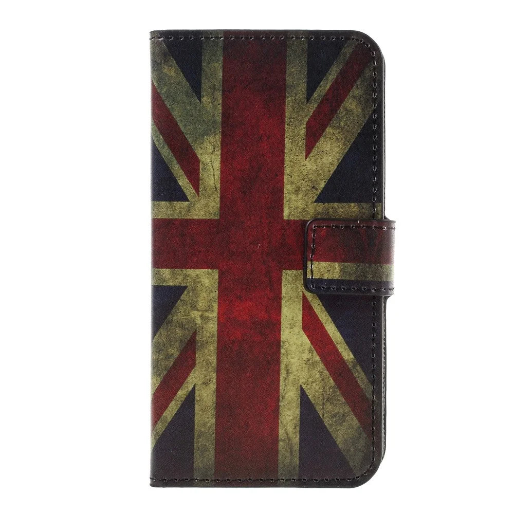 Flip Leather Wallet Stand Cover for iPhone 7/8/SE (2020)/SE (2022) - Vintage UK Flag - 3
