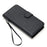 For iPhone 7/8/SE (2020)/SE (2022) Cross Texture Leather Cover + Detachable TPU Back Phone Flip Case - Black - 5