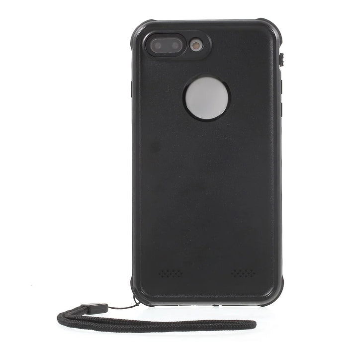 REDPEPPER PC + TPU Waterproof Case for iPhone 8 Plus / 7 Plus IP68 Underwater Sealed Dust-proof Cover - Black - 6