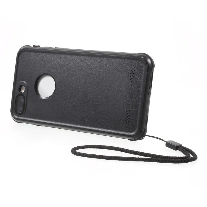 REDPEPPER PC + TPU Waterproof Case for iPhone 8 Plus / 7 Plus IP68 Underwater Sealed Dust-proof Cover - Black - 7