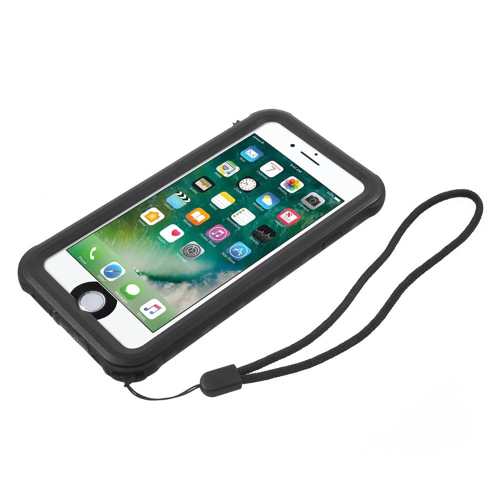 REDPEPPER PC + TPU Waterproof Case for iPhone 8 / 7 4.7 inch IP68 Underwater Sealed Dust-proof Cover - Black - 2