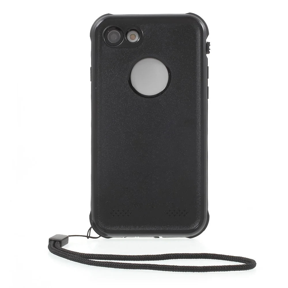 REDPEPPER PC + TPU Waterproof Case for iPhone 8 / 7 4.7 inch IP68 Underwater Sealed Dust-proof Cover - Black - 6
