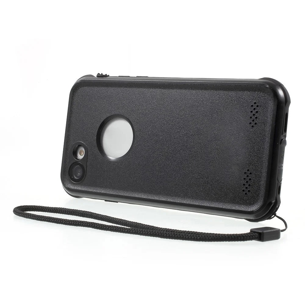REDPEPPER PC + TPU Waterproof Case for iPhone 8 / 7 4.7 inch IP68 Underwater Sealed Dust-proof Cover - Black - 7