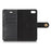 DG.MING Split Leather Wallet Cover with Detachable PC Back Shell for iPhone SE (2020) / SE (2022) / 8 / 7 - Black - 7