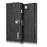 DG.MING For iPhone 7 Plus Anti-scratch Split Leather Wallet Case and Detachable PC Cover - Black - 1
