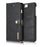 DG.MING For iPhone 7 Plus Anti-scratch Split Leather Wallet Case and Detachable PC Cover - Black - 2