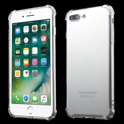 Clear Drop-proof TPU Back Case for iPhone 8 Plus / 7 Plus 5.5 Inch - Transparent - 1