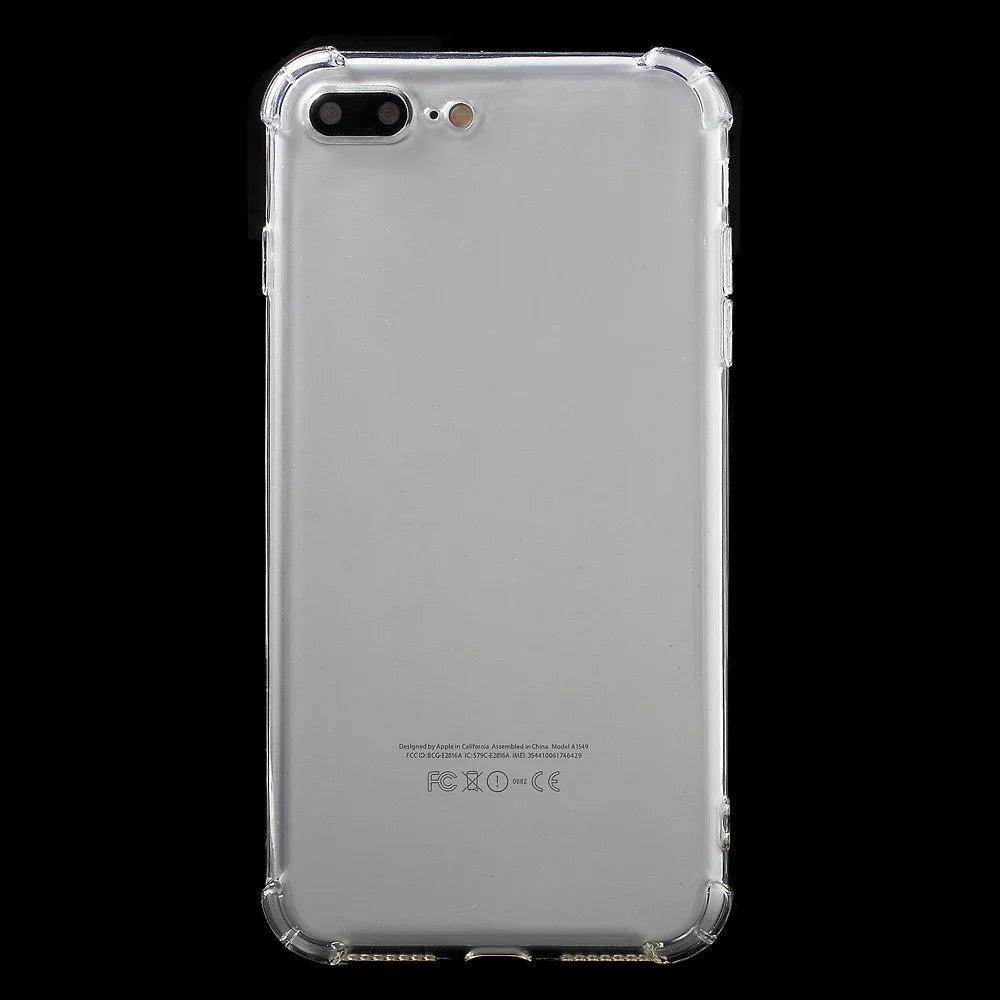 Clear Drop-proof TPU Back Case for iPhone 8 Plus / 7 Plus 5.5 Inch - Transparent - 2
