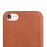 QIALINO Ultra-thin Top-layer Cowhide Genuine Leather Flip Cover for iPhone SE (2nd Generation)/8/7 - Light Brown - 5