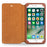 QIALINO for iPhone 8 Plus / 7 Plus Retro Folio Cowhide Leather Phone Shell with Card Slots - Brown - 2