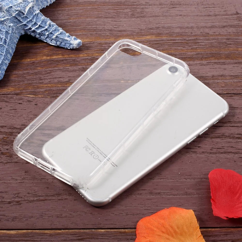 Drop-Proof Crystal Clear TPU Mobile Phone Accessory Casing for iPhone SE (2020) / SE (2022) / 8 / 7 4.7 inch - 5