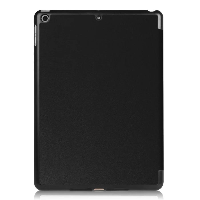 For iPad 9.7 (2018) / 9.7 (2017) Tri-fold Stand Lightweight Full Protection Smart Leather Tablet Case Cover - Black - 3