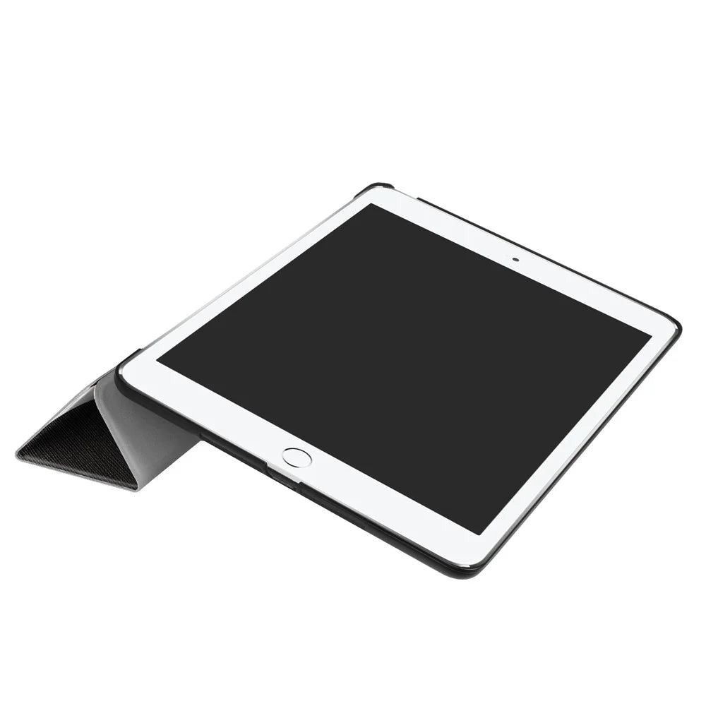 Tri-fold Stand Leather Case Pattern Printing Smart Wake/Sleep Design for iPad 9.7 (2018) / 9.7 (2017) - Do Not Touch My Pad - 6
