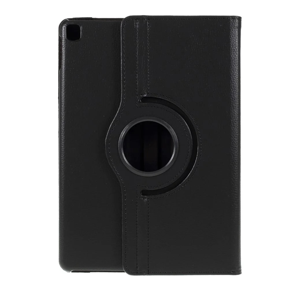Leather Cover for iPad Air 10.5 (2019) / Pro 10.5 (2017) / iPad 10.2 (2021) / (2020) / (2019) Litchi Texture Rotary Stand Tablet Case - Black - 2