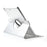 For iPad 9.7 (2018) / 9.7 (2017) Leather Flip Protective Case with 360 Degree Rotary Stand - Crocodile Texture / Silver - 6