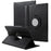 Leather Cover for iPad 9.7 (2018) / 9.7 (2017) / Air 2 / Air (2013) Rotary Stand Tablet Case with Elastic Band - Black - 1