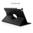 Leather Cover for iPad 9.7 (2018) / 9.7 (2017) / Air 2 / Air (2013) Rotary Stand Tablet Case with Elastic Band - Black - 2