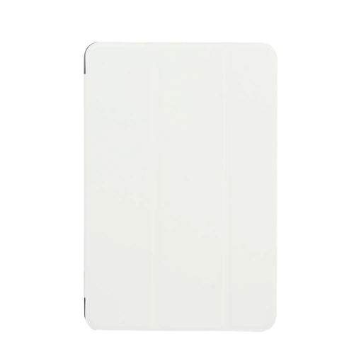 Smooth Surface Tri-fold Stand Smart Wake Sleep Leather Cover for iPad 9.7 (2018) / 9.7 (2017) - White - 1