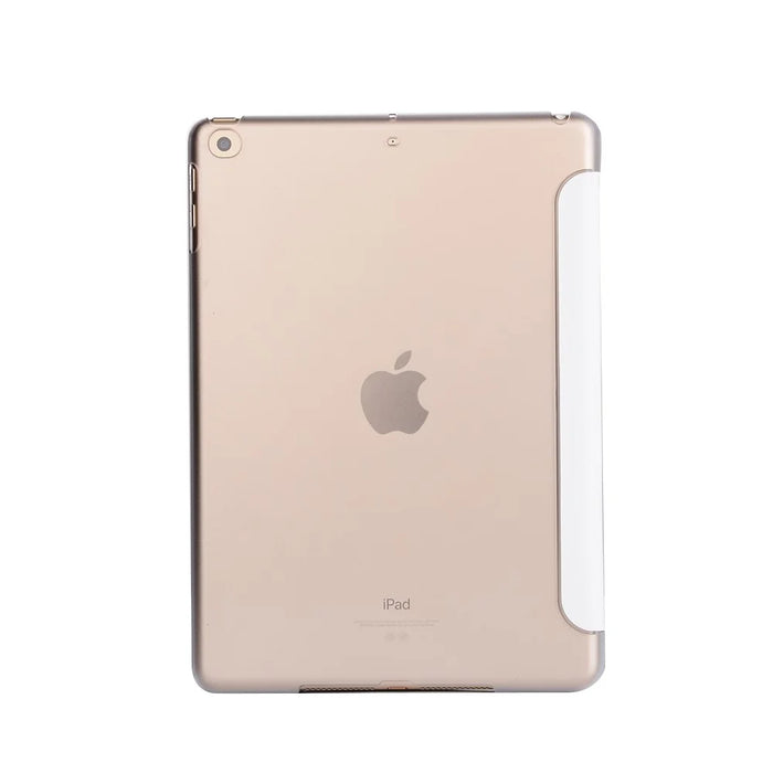 Smooth Surface Tri-fold Stand Smart Wake Sleep Leather Cover for iPad 9.7 (2018) / 9.7 (2017) - White - 2