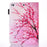 For iPad 9.7 (2018) / 9.7 (2017) Pattern Printing Leather Card Holder Tablet Case - Plum Blossom - 2